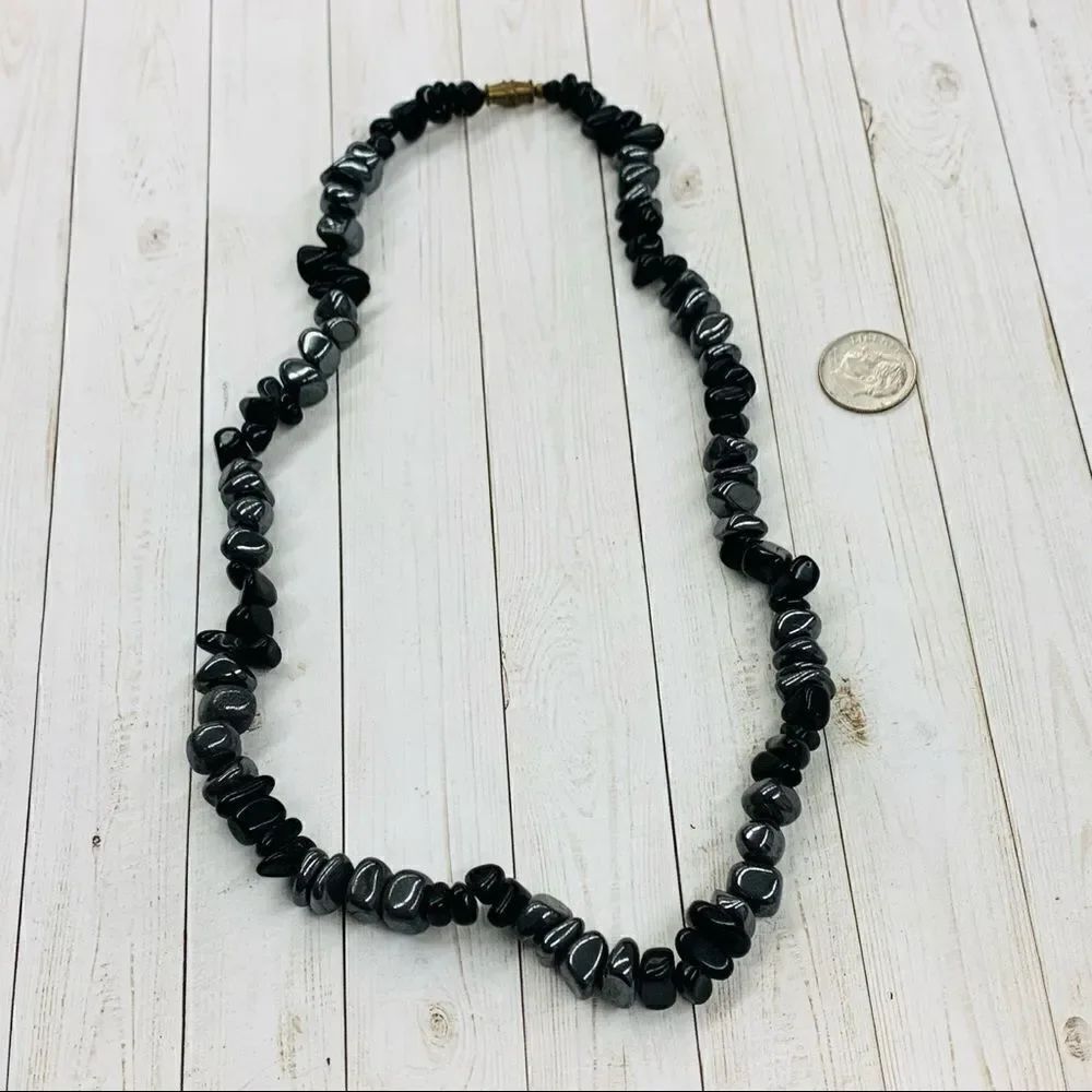 Hematite and Onyx Necklace